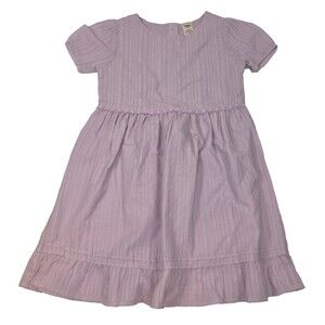 Osh Kosh B'gosh Lavender Purple Dress Sparkle Stripes Size 5T New